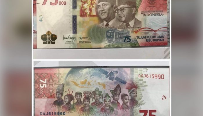 BI Luncurkan Uang Pecahan Rp 75 Ribu, Sulit Dipalsukan