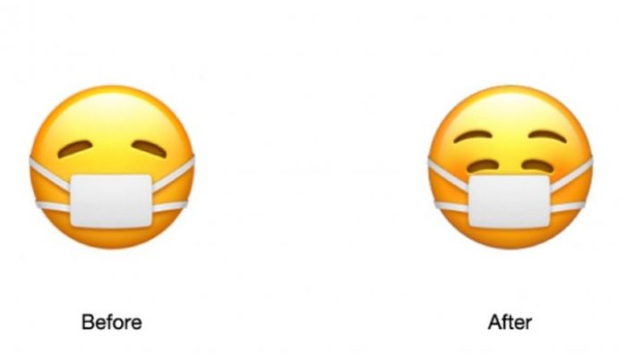 Tambah Lucu! Emoji Pakai Masker Kini Tampak Tersenyum Tidak Lagi Lesu