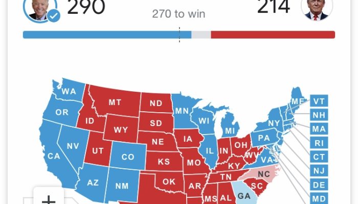 Pilpres AS: Joe Biden Kalahkan Donald Trump