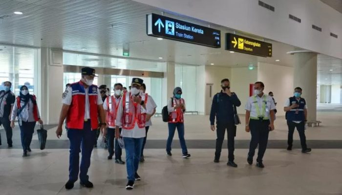 Menhub Tinjau Pembangunan Kereta Bandara Internasional Yogyakarta