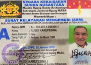 Wow Bapak Ini Punya SIM “Negara Sunda Nusantara”