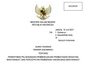 Mendagri Keluarkan Surat Edaran Percepatan Vaksinasi dan Penertiban PPKM