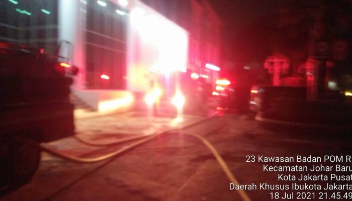 Bangunan di Kawasan Kantor BPOM Terbakar