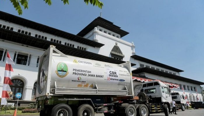 Sumsel Kirim Bantuan 85,8 Ton Oksigen Cair ke Pemprov Jabar