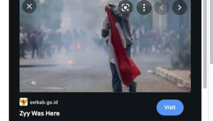 Situs Sekretariat Kabinet Diretas!