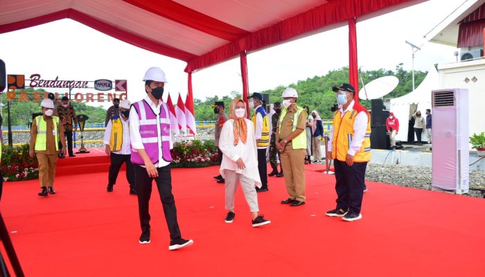 Presiden Joko Widodo Resmikan Bendungan Paselloreng Wajo