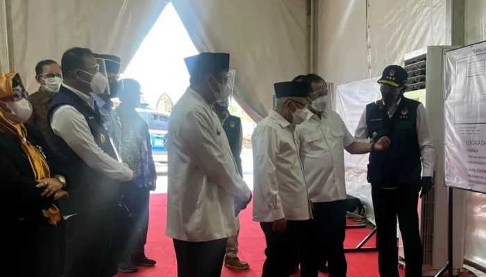 Wapres Tinjau Sentra Vaksinasi Wantannas di Bandung