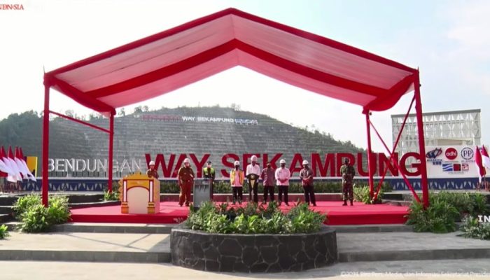 Bendungan Way Sekampung Diresmikan Presiden Jokowi