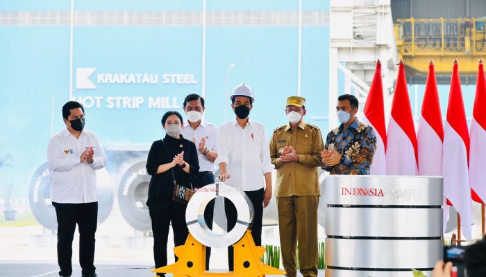 Presiden Jokowi Resmikan Pabrik Baja Teknologi Tinggi di Kota Cilegon