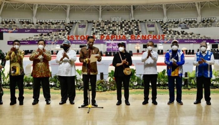 Presiden Jokowi Resmikan Istora Papua Bangkit