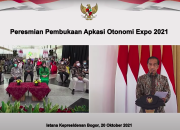 Presiden Jokowi Buka Apkasi Otonomi Expo Tahun 2021