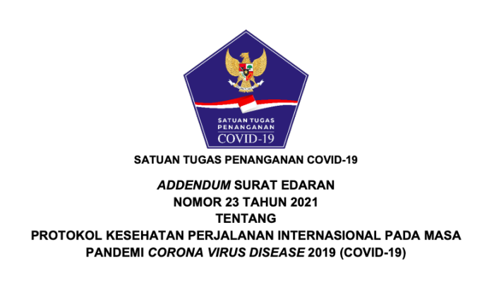 Waktu Karantina Bagi Pelaku Perjalanan Internasional Jadi 10 Hari