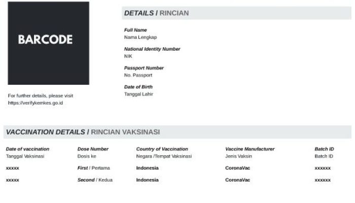 Kemenkes Terbitkan Sertifikat Vaksinasi COVID-19 Internasional sesuai Standar WHO