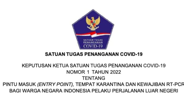 Pemerintahan Tetapkan Masa Karantina Bagi Warga dari Luar Negeri Jadi 14 Hari