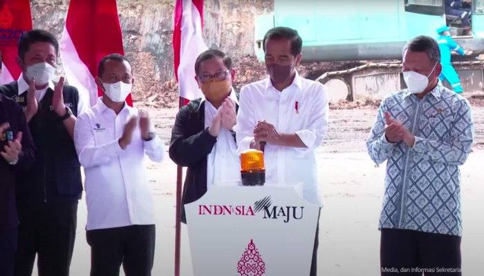 Presiden Jokowi Groundbreaking Proyek Hilirisasi Batu Bara di Sumsel