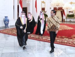 Presiden Jokowi Terima Kunjungan Menlu Arab Saudi di Istana Jakarta