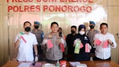 Polres Ponorogo Berhasil Ringkus Tersangka Pencurian Spesialis Alat Pertanian di Ponorogo