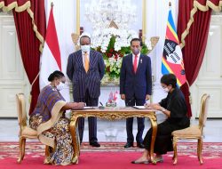 Presiden Jokowi dan Raja Eswatini Saksikan Penandatanganan MoU Kerja Sama Ekonomi