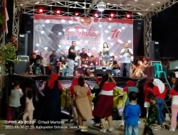 Puncak Acara Peringatan HUT ke-77 RW 07 Kelurahan Urangagung, Gelar Orkes Dangdut