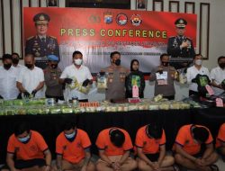 Satresnarkoba Polrestabes Surabaya Berhasil Amankan 90,7 Kilogram Sabu dan Ganja