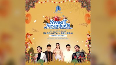 Perayaan Sweet Seventeen PT Jhonlin Baratama Tampilkan Ifan Seventeen dan Rossa