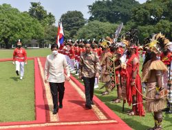 Presiden Sambut Kunjungan Kenegaraan Presiden Filipina Ferdinand Marcos Jr. di Istana Bogor