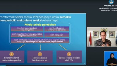 Melalui Merdeka Belajar Episode 22, Mendikbud Dorong Transformasi Seleksi Masuk PTN Berkeadilan