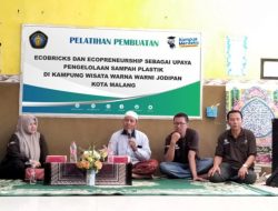 Warga Kampung Warna Warni Malang Ubah Sampah Jadi Ecobrik