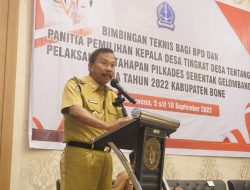 Bimtek BPD dan Panitia Pilkades, Wabup Bone: Jangan Berpihak Kepada Salah Satu Calon