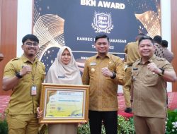 Gowa Terima Penghargaan Penerapan Pemanfaatan Data Sistem Informasi dari BKN