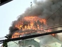 Kubah Islamic Center Kebakaran, Ini Penyebabnya