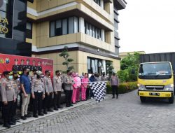 Polresta Sidoarjo Kirimkan Bantuan untuk Korban Gempa Cianjur