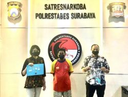 Satresnarkoba Polrestabes Surabaya Berhasil Ringkus Pengedar Sabu 14,19 Gram