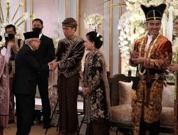 Wapres Hadiri Resepsi Pernikahan Kaesang dan Erina