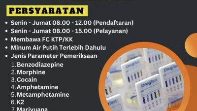 Labkesda Depok Sediakan Pemeriksaan Narkoba, Berikut Biayanya
