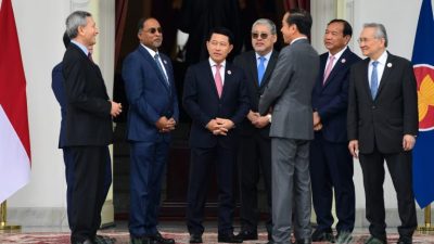 Presiden Jokowi Terima Kunjungan Para Menlu ASEAN Dan Sekjen ASEAN