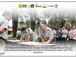 SMK-PP Kementan Wujudkan Komitmen Core Value BerAKHLAK