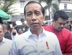 Presiden Meninjau Pasar Bakti Medan, Cek Distribusi Beras Bulog