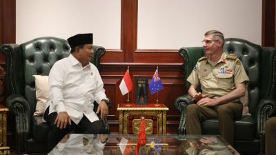 Menhan Menerima Kunjungan Panglima Angkatan Bersenjata Australia