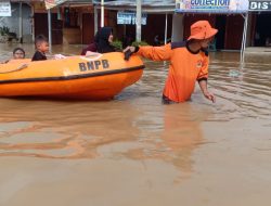 Sungai Rokan Kanan Banjir, BPBD Evakuasi Warga
