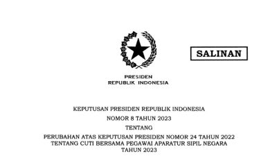 Presiden Terbitkan Keppres Perubahan Cuti Bersama Bagi ASN