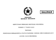 Berikut Ini Keppres Penetapan Berakhirnya Status Pandemi COVID-19 di Indonesia