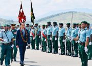 Presiden Jokowi Disambut Perdana Menteri Marape