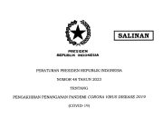 Pemerintah Terbitkan Perpres Pengakhiran Penanganan Pandemi COVID-19