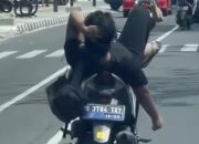 Viral Pria Bawa Motor Sambil Rebahan Lewat e-TLE, Satlantas Polrestro Depok Tindak Pelaku
