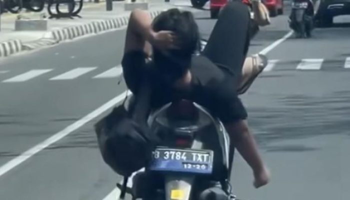 Viral Pria Bawa Motor Sambil Rebahan Lewat e-TLE, Satlantas Polrestro Depok Tindak Pelaku