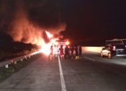 Korsleting Listrik, Mobil Terbakar di Pintu Tol Bogor Selatan