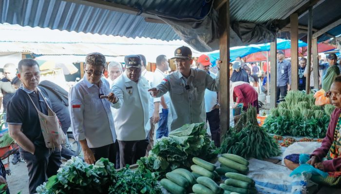 Sidak Pasar di Manokwari Jelang Nataru, Wamentan Minta Pemda Jaga Disparitas Harga Pangan