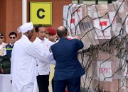 Presiden Lepas Bantuan Kemanusiaan untuk Palestina dan Sudan