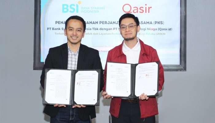 BSI Gandeng Qasir.id Dorong Digitalisasi 24 Ribu UMKM